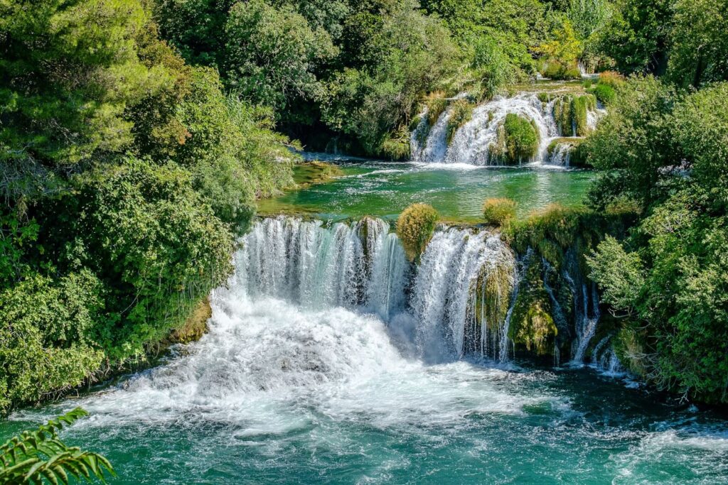 Der Wasserfall Skradinski buk im Nationalpark Krka